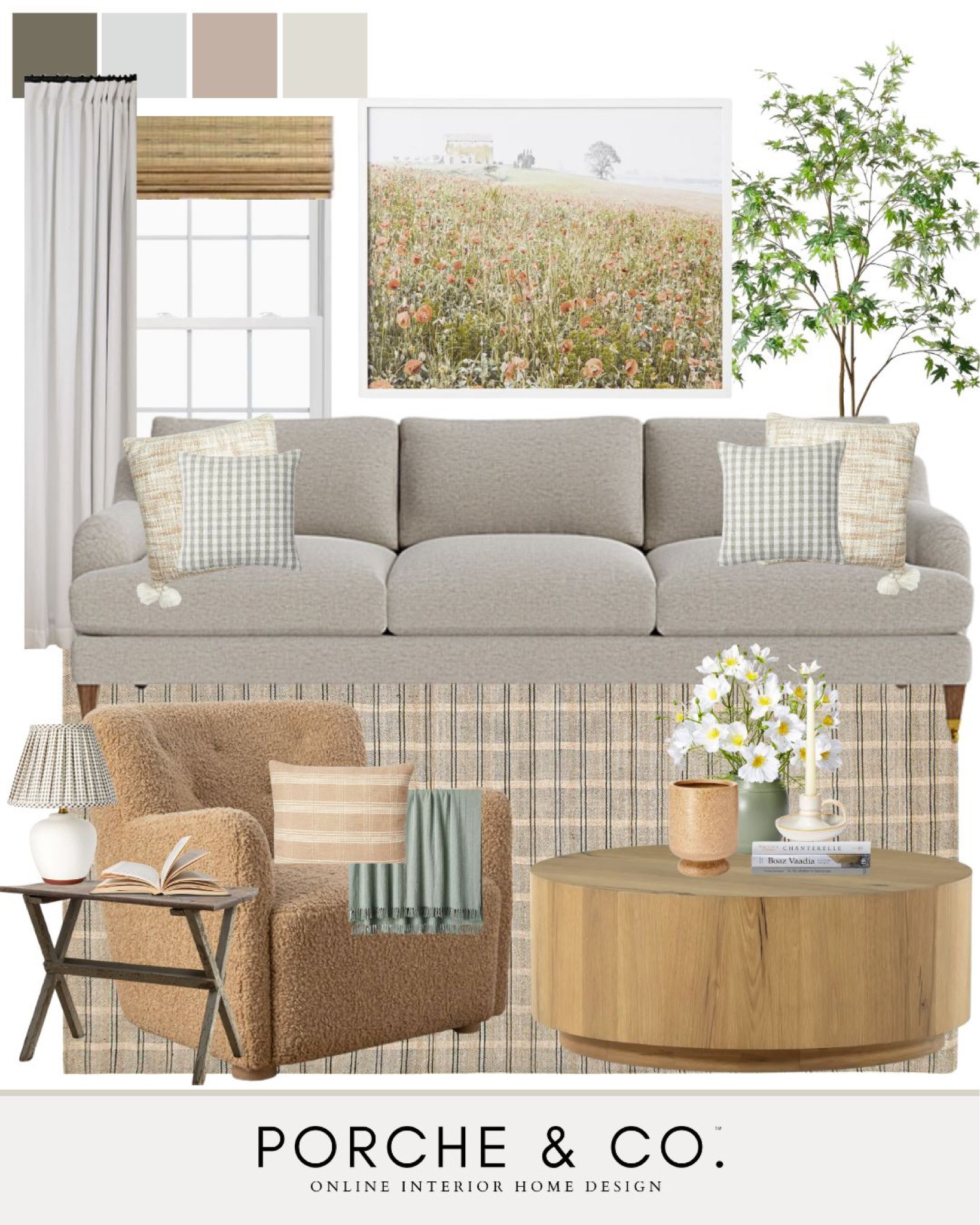 Curated collection
Modern classic living room
Spring touches 
#visionboard #moodboard #porcheandco #spring 

#LTKstyletip #LTKSeasonal #LTKhome