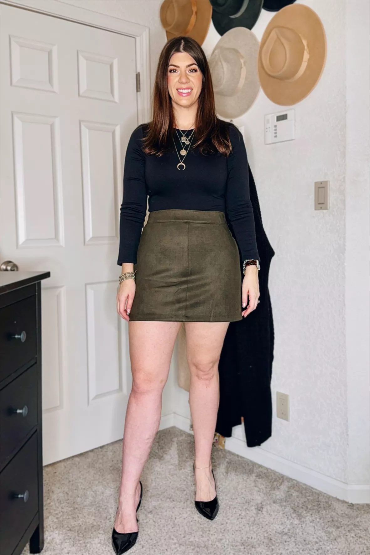 Faux Suede Mini Skirt, 16.5 curated on LTK