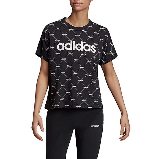 adidas Core Favorite Tee-Womens Crew Neck Short Sleeve T-Shirt | JCPenney