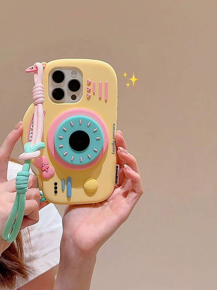 Yellow Camera Phone Case | SHEIN