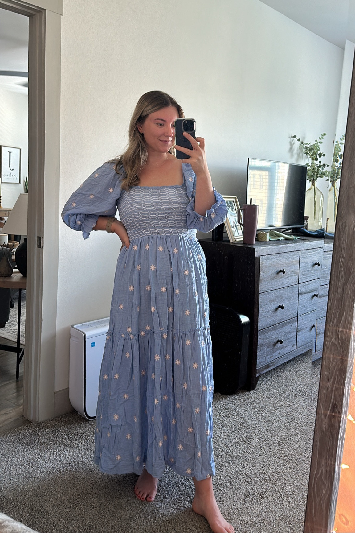 Wearing a medium. Free people dupe. Amazon blue dress! 

#LTKParties #LTKMidsize #LTKSeasonal