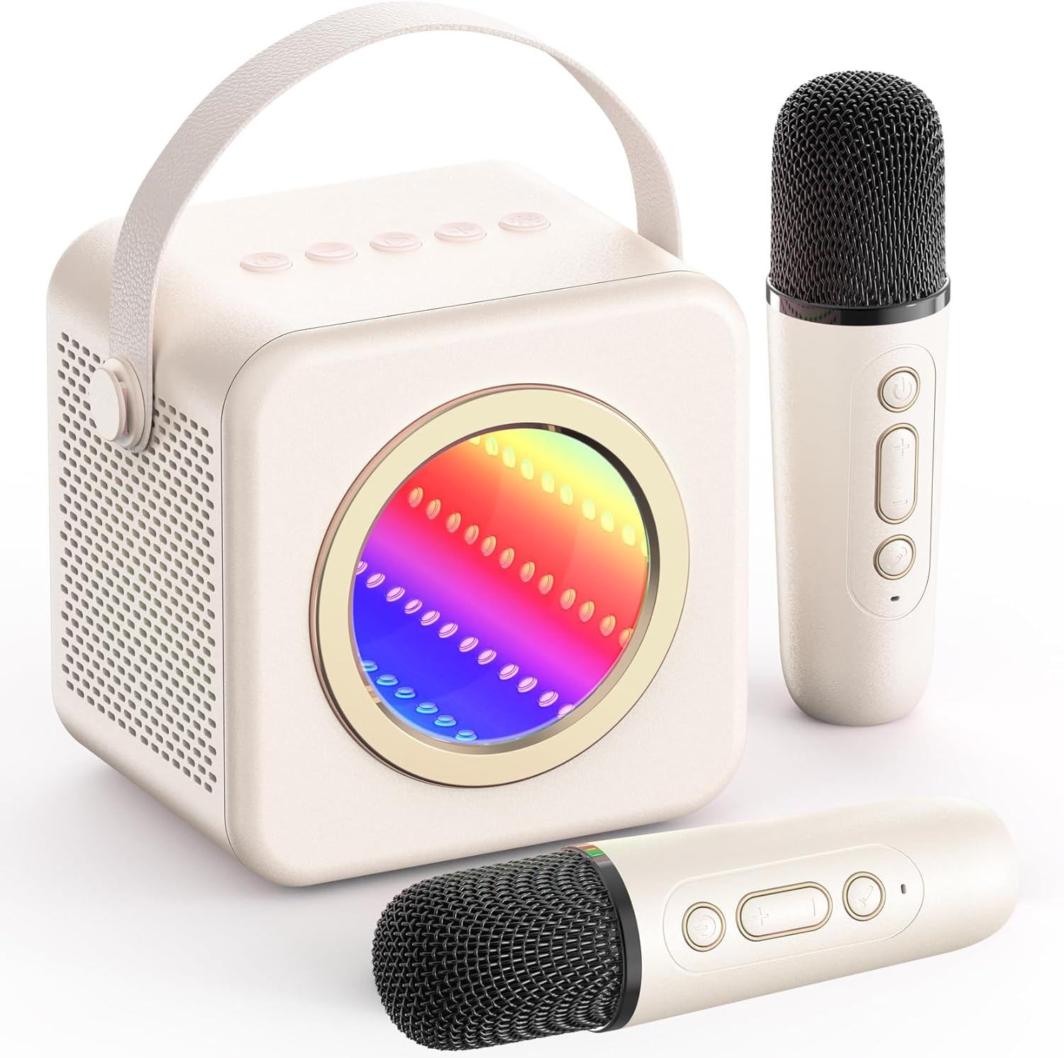 Karaoke Machine Gifts for Kids Adults: Mini Karaoke Speaker Machine with Wireless Microphones Col... | Amazon (US)