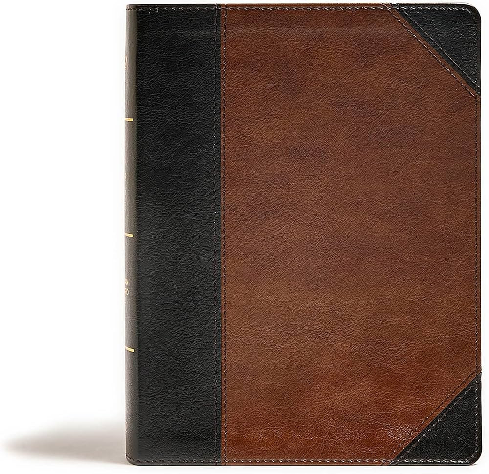 CSB Tony Evans Study Bible, Black/Brown LeatherTouch, Black Letter, Study Notes and Commentary, A... | Amazon (US)