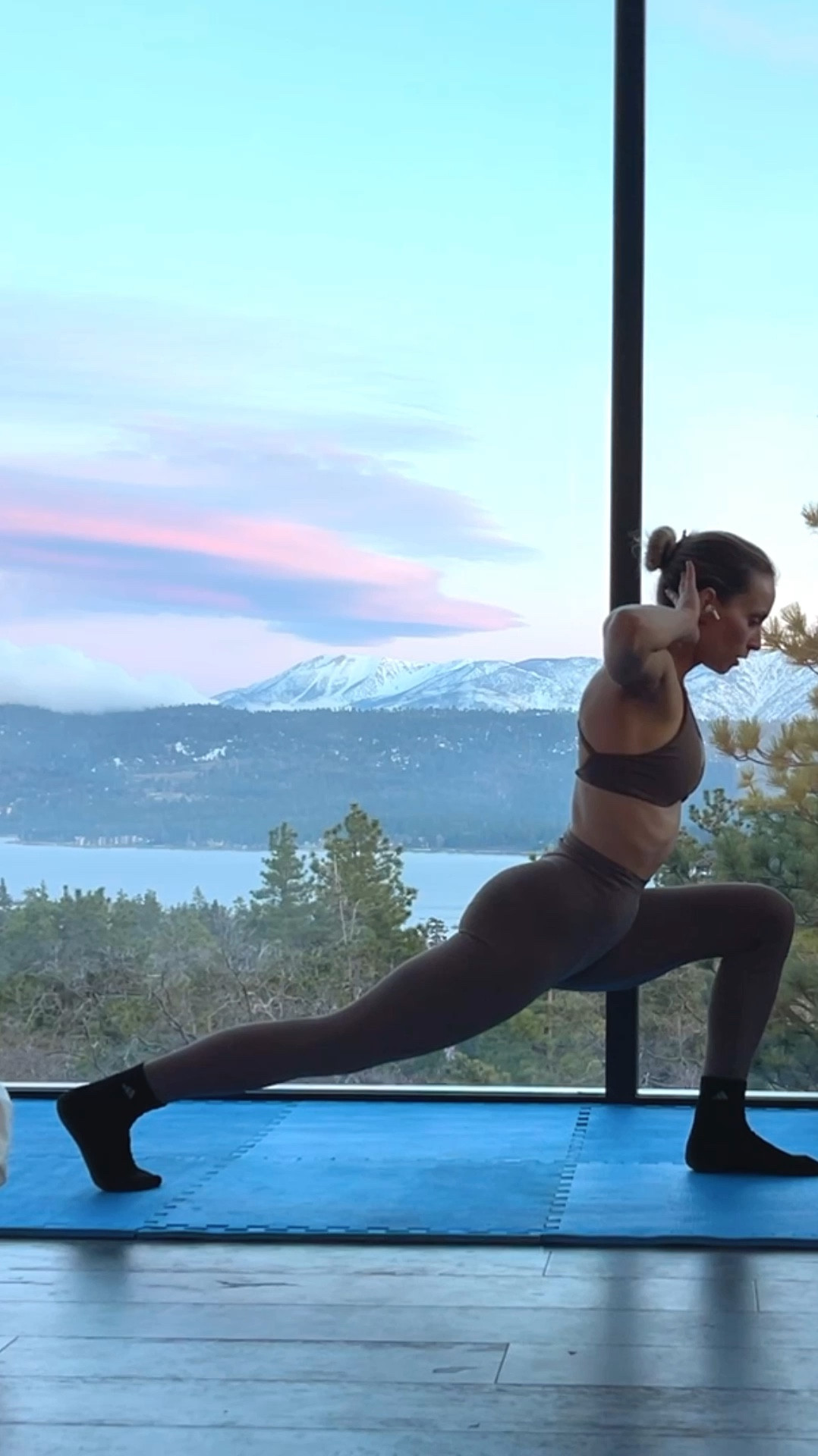 Mobility and flexibility sequence in a matching activewear set from Amazon by Aoxjox in fudge brownie which is perfect with the Soft Summer season color palette. Both pieces are have buttery soft fabric, the sports bra lifts and holds everything in place, and the body hugging leggings look seamless on your body with a subtle scrunch bum.

#LTKfitness #LTKActive #LTKVideo