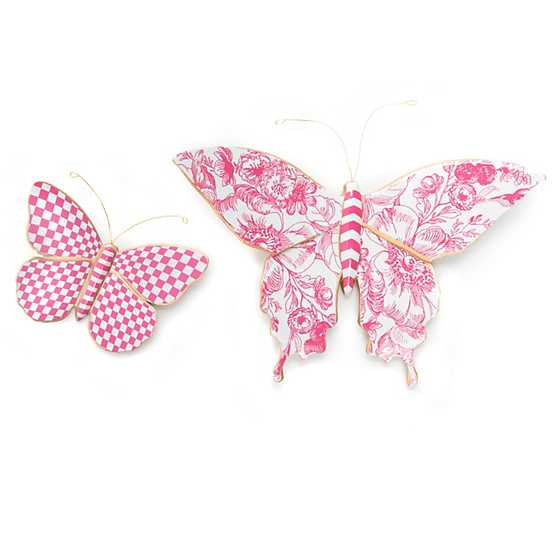 MacKenzie-Childs | Butterfly Duo Wall Decor - Pink | MacKenzie-Childs