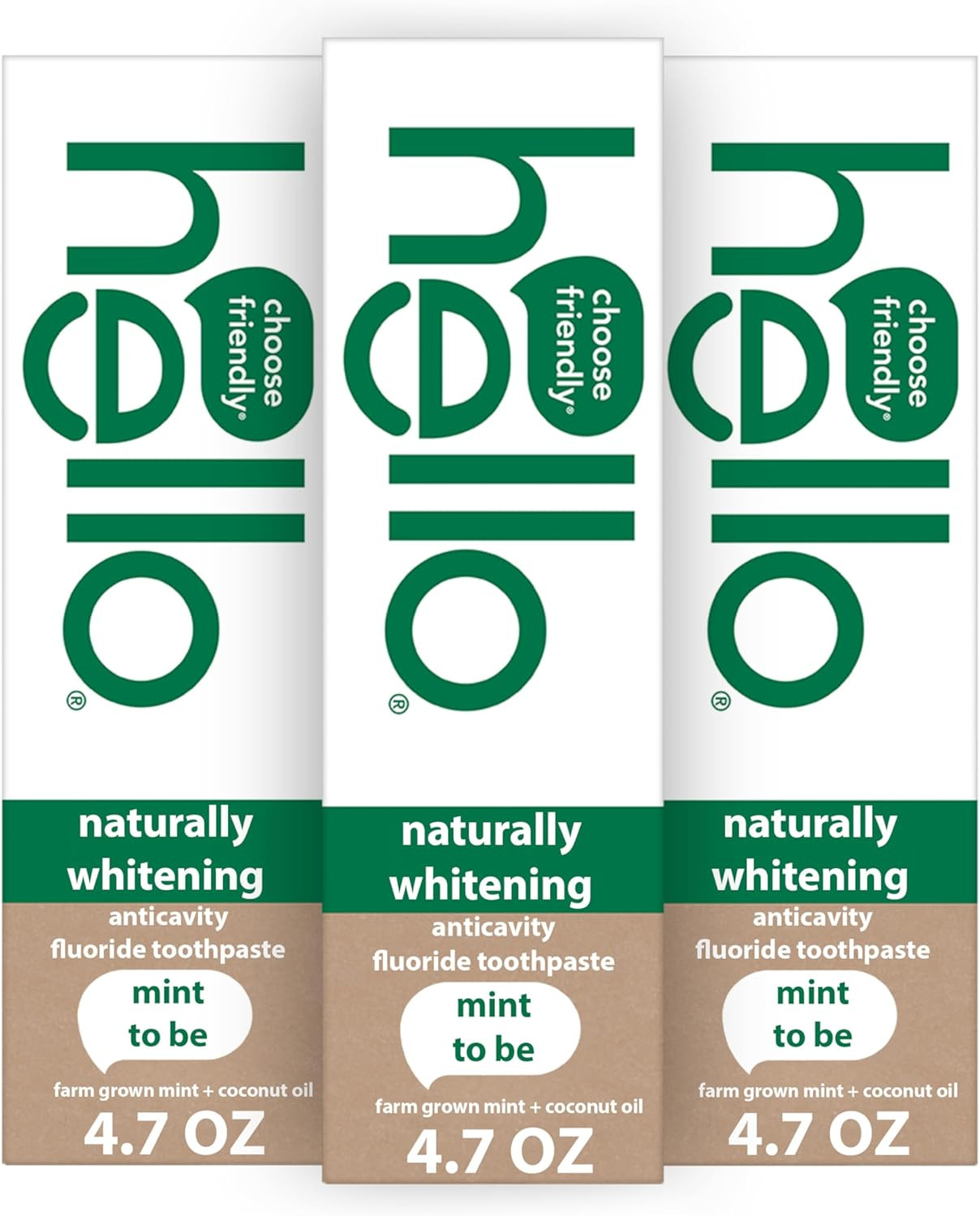 Hello Naturally Whitening Fluoride Toothpaste, Natural Whitening Toothpaste with Coconut Oil and ... | Amazon (US)