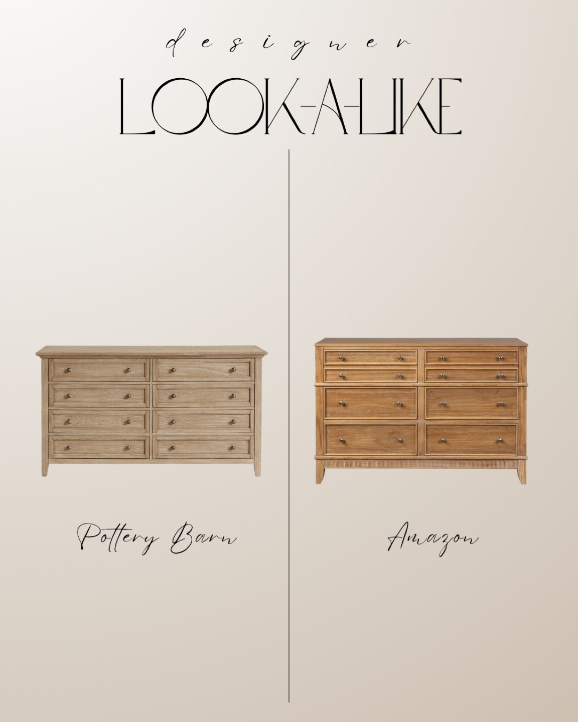 Pottery Barn dresser dupe, wood dresser, bedroom furniture 

#LTKhome