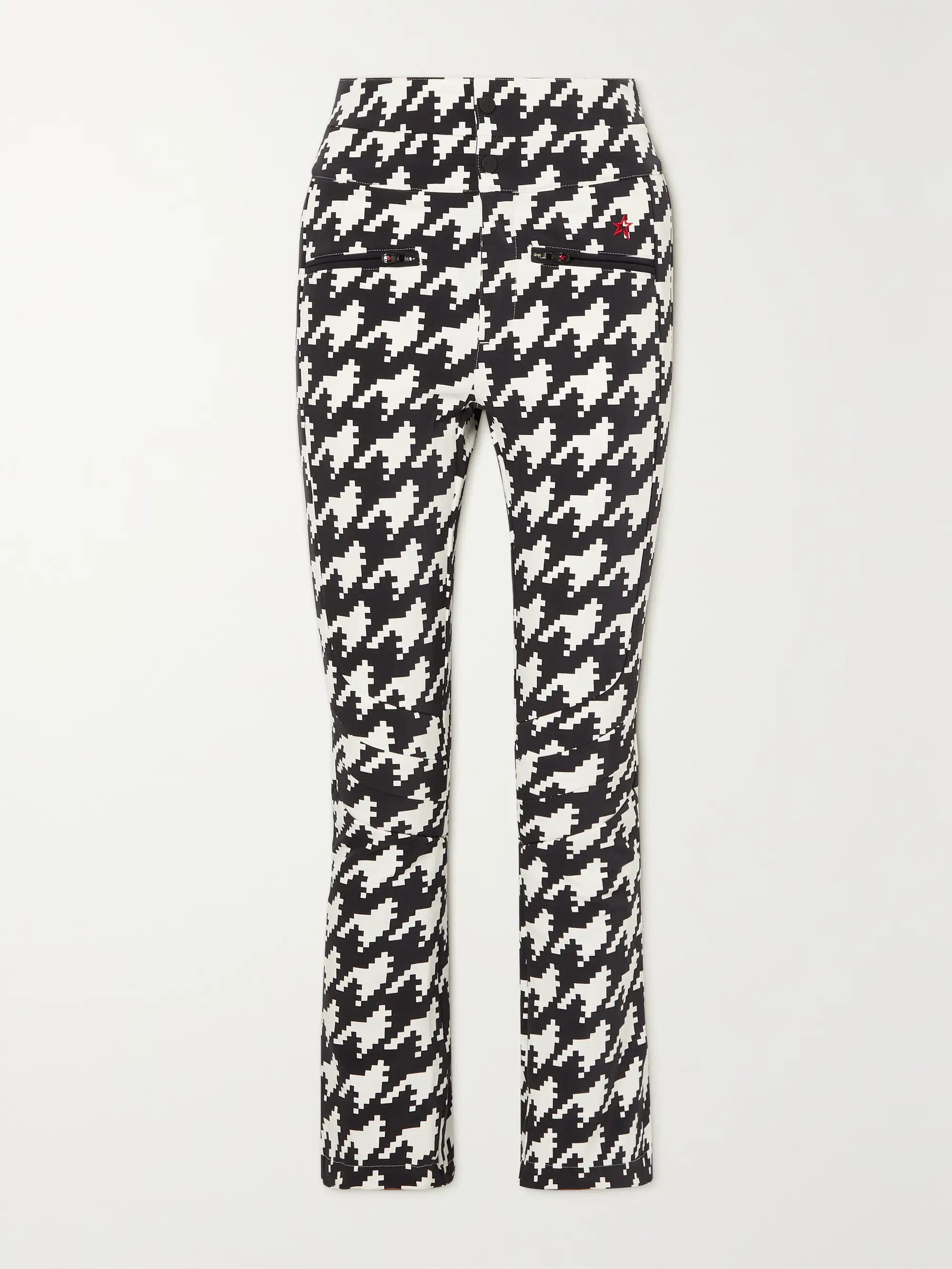 Aurora houndstooth high-rise flared ski pants | NET-A-PORTER (US)