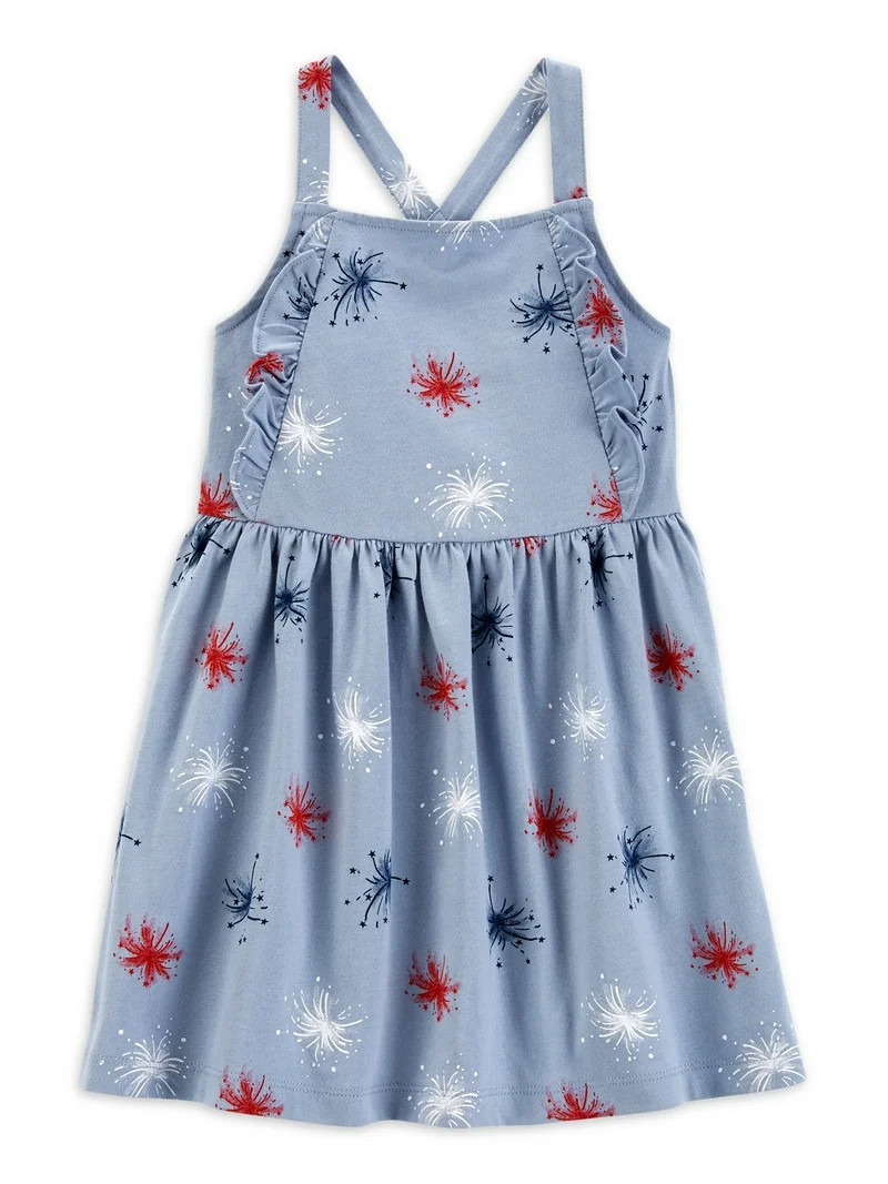 Carter's Child of Mine Toddler Girl Patriotic Dress, Sizes 12M-5T | Walmart (US)