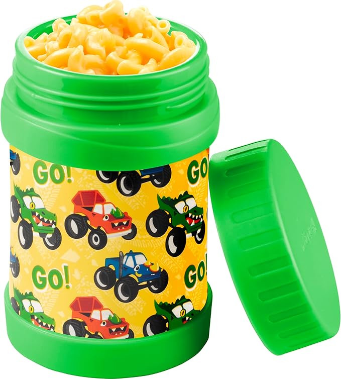 Bentology Stainless Steel Insulated 13oz Lunch Jar for Kids - Monster Truck - Large Leak-Proof St... | Amazon (US)