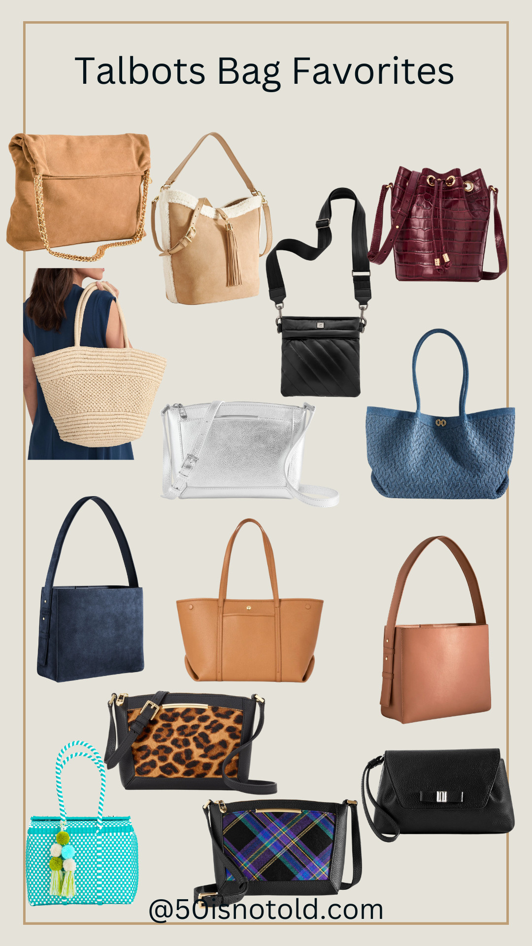 If you love classic bags that go with almost everything, Talbots is a great place to look. These styles are practical without feeling boring. 

 #LTKOver40 #LTKFindsUnder100