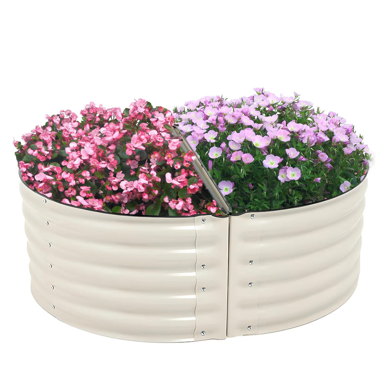 Pannu Metal D-Shaped Raised Garden Bed (Set of 2) | Wayfair North America