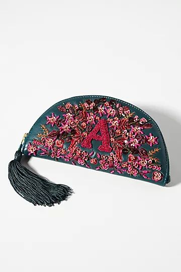 Beaded Monogram Pouch | Anthropologie (US)