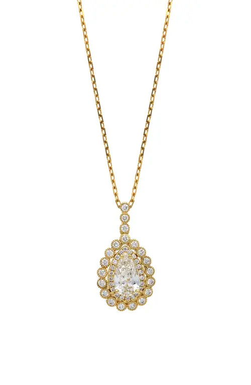 Bony Levy Pear Diamond Luxe Pendant Necklace in 18K Yellow Gold at Nordstrom | Nordstrom