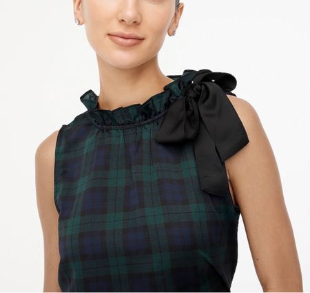 Perfect for holiday portraits! Plaid blouse with black bow, j. Crew top, sale, deal, alert, fall, winter inspo

#LTKsalealert #LTKSeasonal #LTKstyletip
