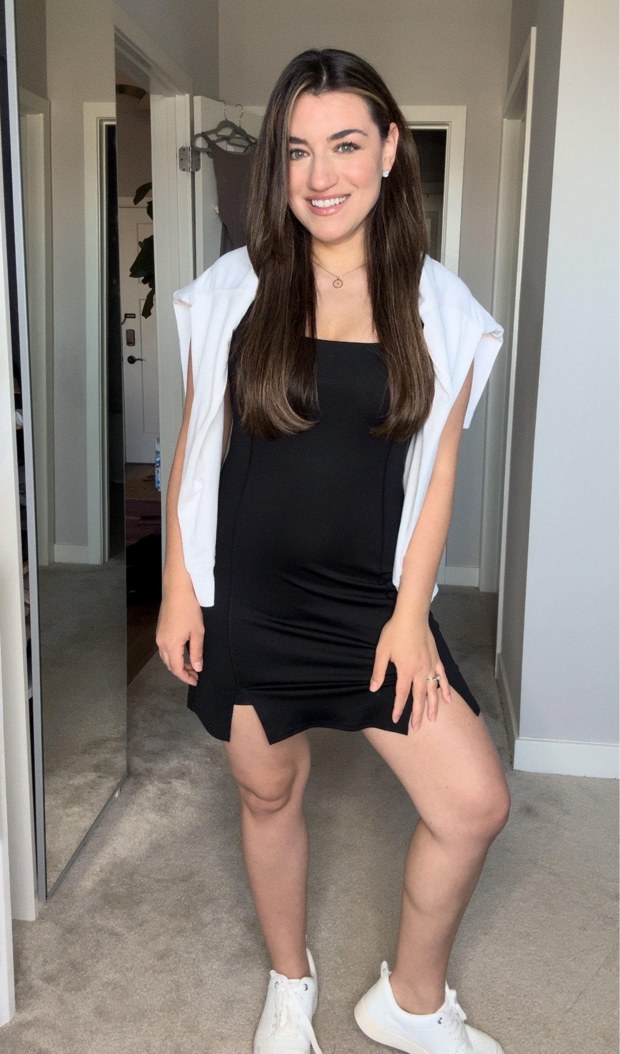 I’m 5’4 1/2 and weigh in the 140’s. Wearing a size small! You could size up to a medium for a little extra room. 

#LTKstyletip #LTKxTarget