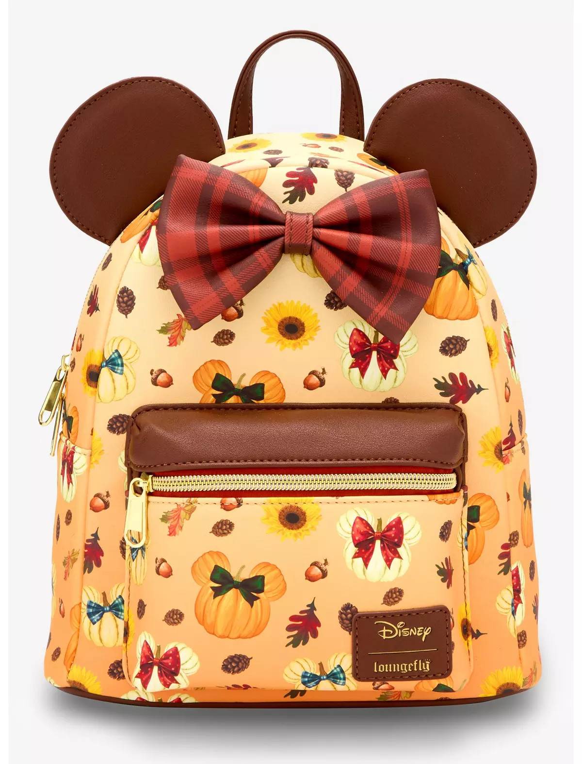 Loungefly Disney Minnie Mouse Fall Pumpkin Mini Backpack | Hot Topic | Hot Topic