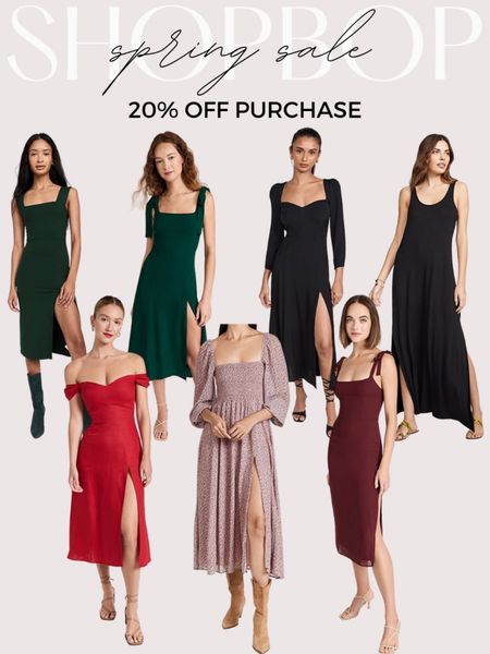Shopbop spring sale favorites - dresses! 20% off! 🤍

#LTKsalealert #LTKstyletip #LTKSeasonal