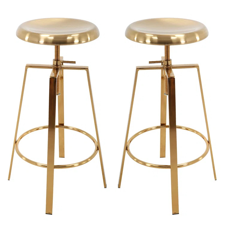 Brody Swivel Adjustable Height Bar Stool | Wayfair North America