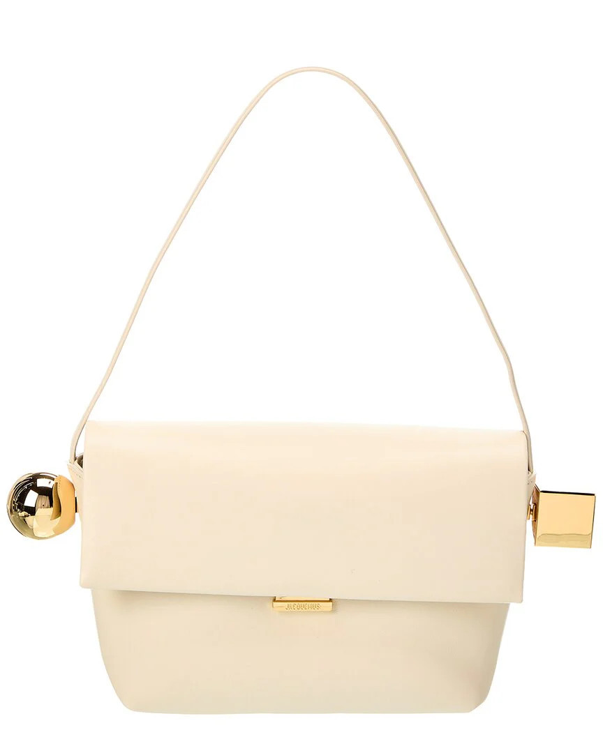 Jacquemus The Rond Carre Leather Shoulder Bag | Shop Simon