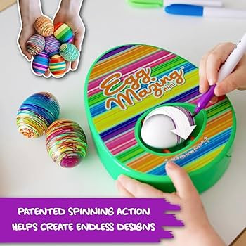 The EggMazing Easter Egg Mini Decorator Kit Arts and Crafts Set - Includes Egg Decorating Spinner... | Amazon (US)