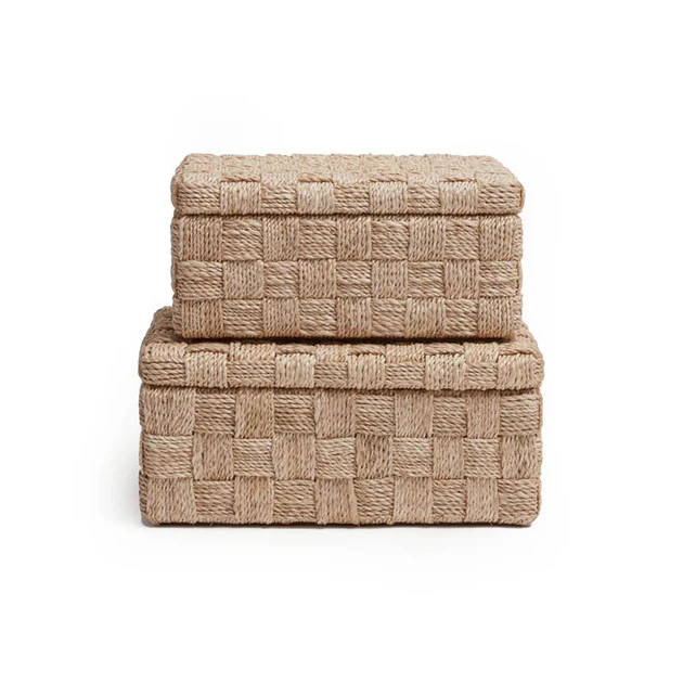 Malta Woven Decorative Box | Cailini Coastal