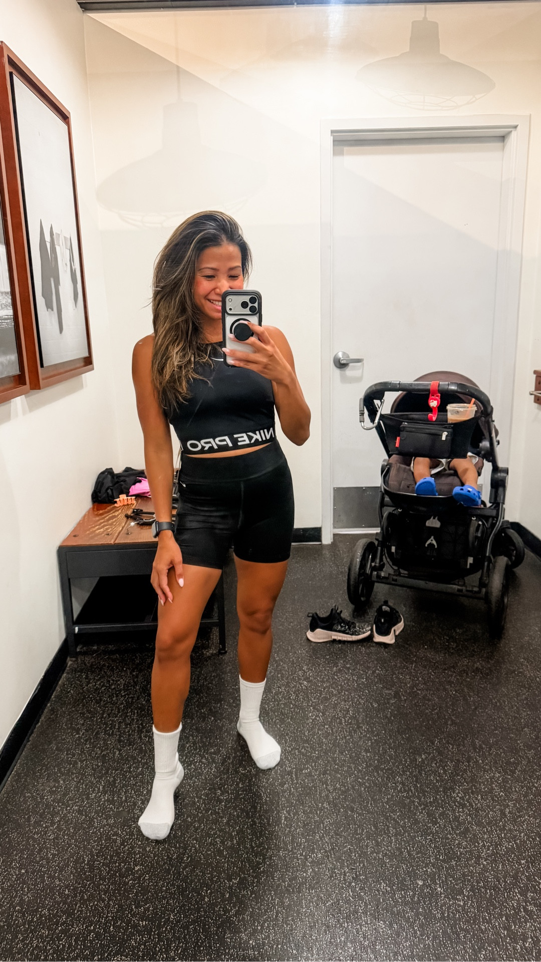 HYROX Race day fit: 10% style, 90% survival. 😅😭 

Size Small in top and bottom
I’m 5’1”. 120lbs. 34B.

#LTKActive #LTKOver40 #LTKfitnessgoals