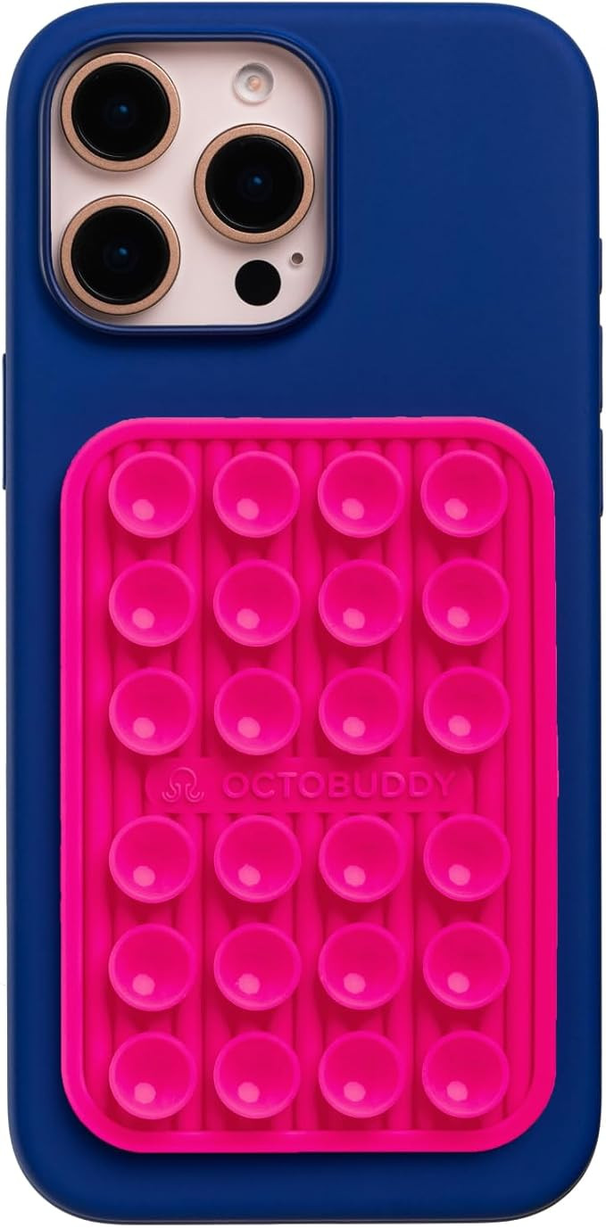OCTOBUDDY Textures Bubble Stripe - Silicone Suction Phone Case Adhesive Mount - Hands-Free Grip w... | Amazon (US)