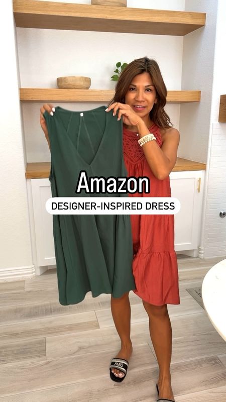 FP-inspired dress and it’s sooo good!
Dress in XS(oversized fit) and I’m 5’2”. Hi-lo design. Has pockets. Colors  here are Green and Rose Red.
Sports bra in small tts.
Dress at beginning of video in small.
All sandals fit tts.
Adidas Samba size down(linked in a few stores).
Everything is linked.
Spring outfit, summer outfit, white sneakers , vacation outfit, dress, Free people inspired dress, Amazon find, Fashion over 40, petite style 

#LTKstyletip #LTKVideo #LTKfindsunder50