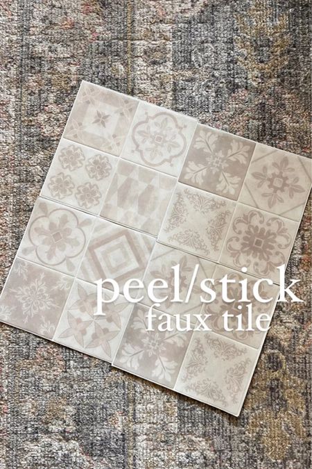 peel and stick faux tile option I’m loving for rental kitchen upgrades

#LTKhome