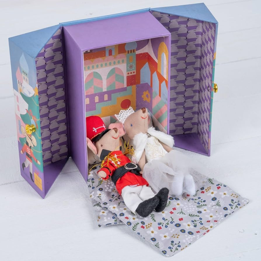 LEVLOVS Mouse in a Matchbox and Friends Toy Baby Registry Gift Nutcracker Mice Plush Toy | Amazon (US)