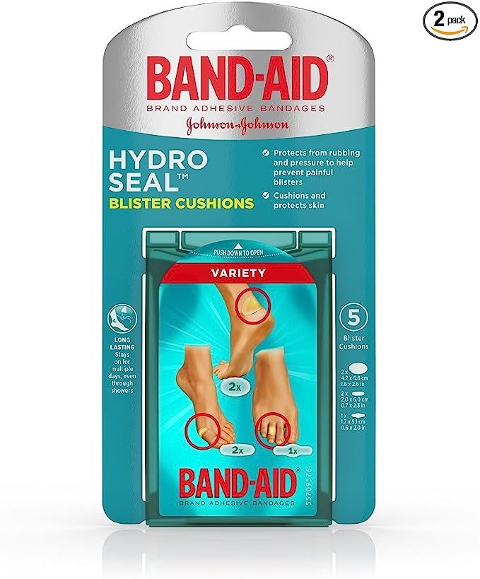Band-Aid Hydro Seal Blister Cushions Variety Pack, 5 Count Each (Pack of 2) | Amazon (US)