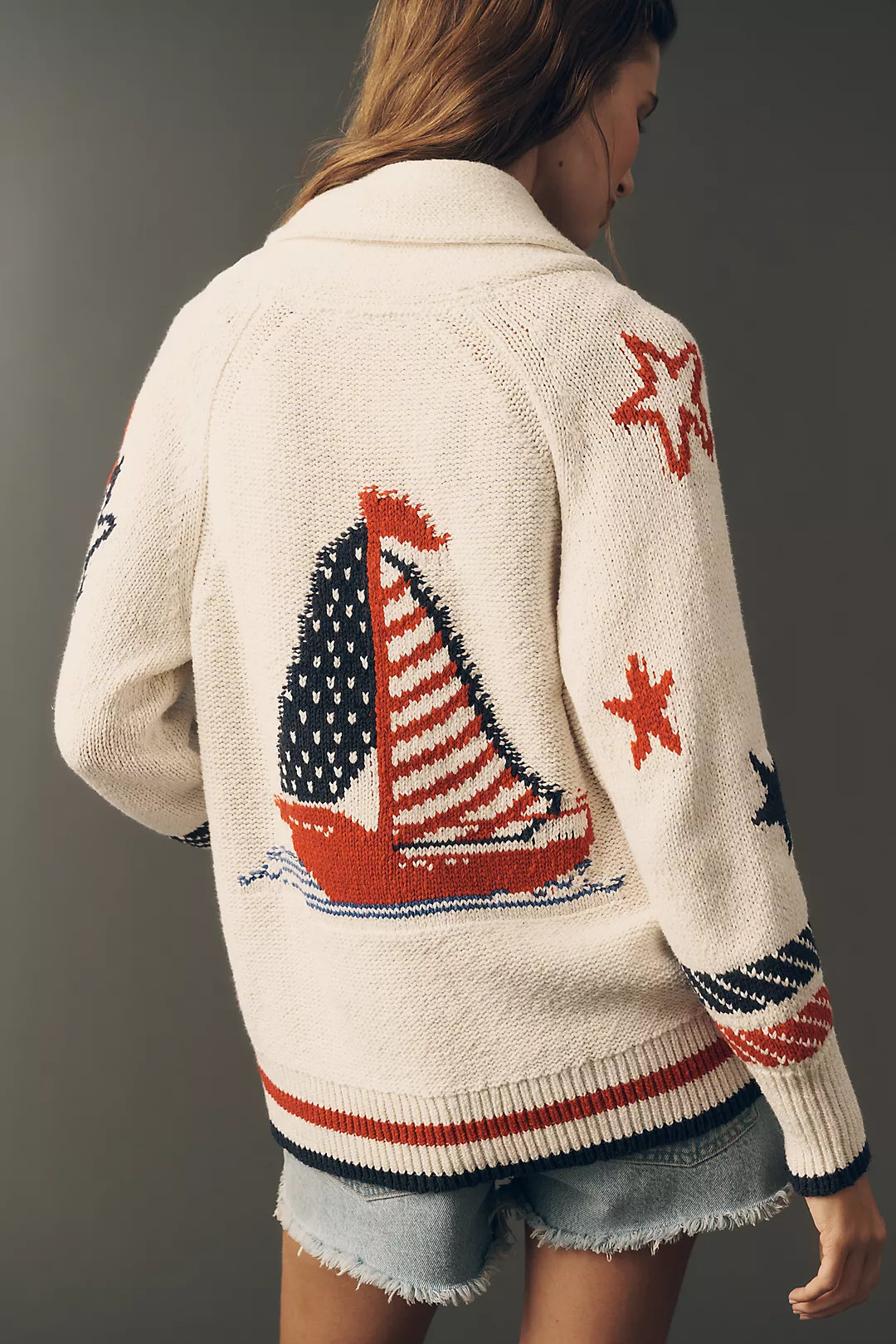 Maeve Sailboat Cardigan | Anthropologie (US)