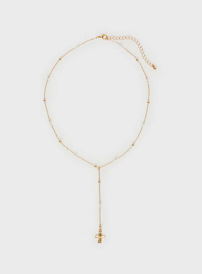 Leonidas Lariat Necklace Gold | Princess Polly US