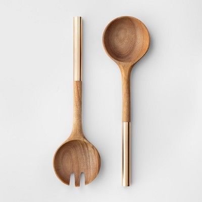 Cravings by Chrissy Teigen 2pc Acacia Wood Salad Serving Set | Target