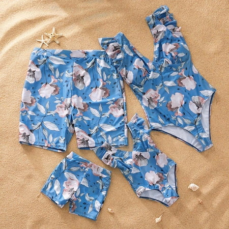 PatPat Flying Flower Family Swimsuits Girl Boy Women Men Swimwear | Walmart (US)