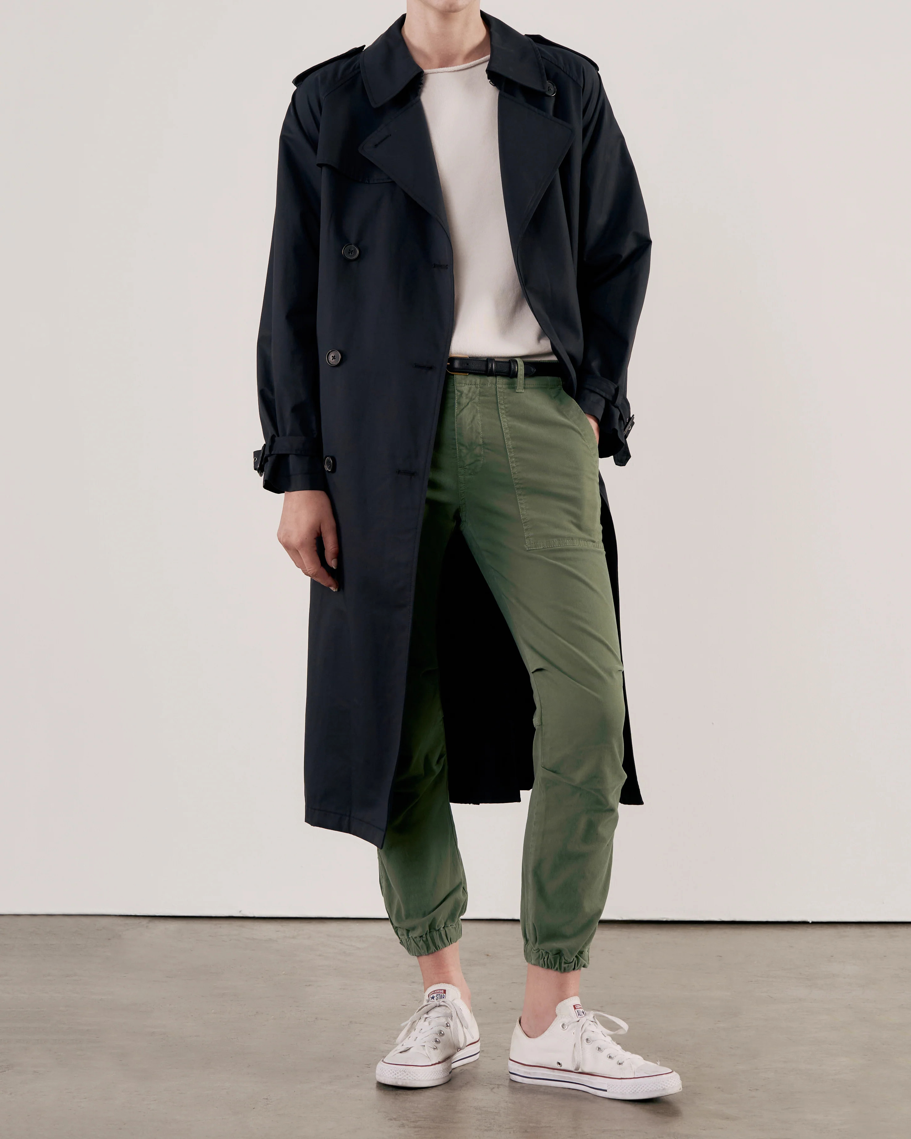 CROPPED FRENCH MILITARY PANT | Nili Lotan | Nili Lotan