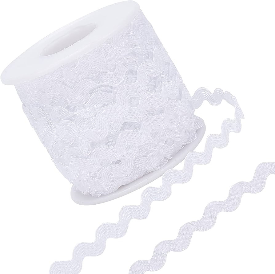 GORGECRAFT 1 Roll 27yd/25m RIC Rac Trim Ribbon Wave Sewing Bending Fringe Trim 5mm/0.2 inch for S... | Amazon (US)