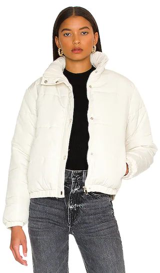 Ryann Puffer Jacket in Cream | Revolve Clothing (Global)