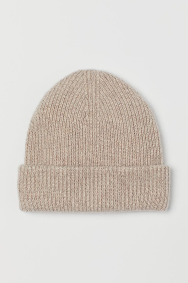 Rib-knit cashmere hat | H&M (UK, MY, IN, SG, PH, TW, HK)