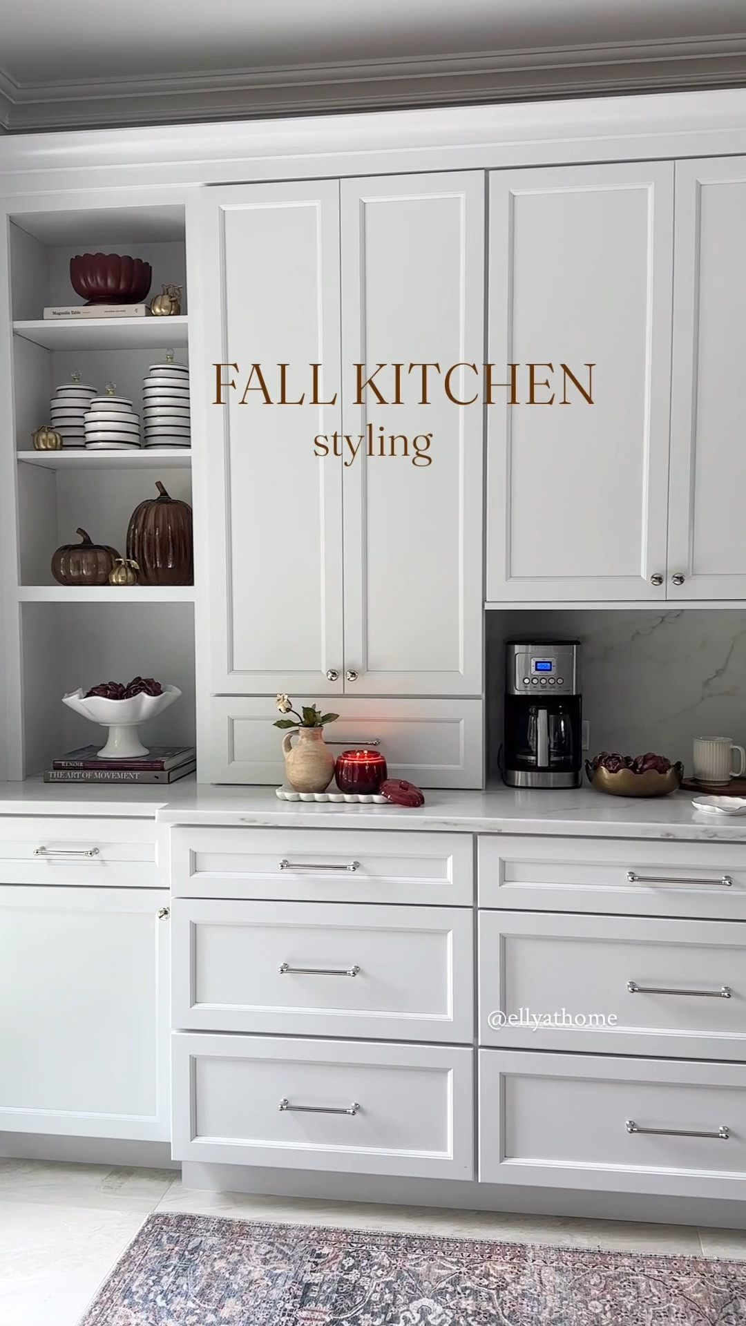 Fall kitchen accessories styling! Shop candles, canisters, area rug, coffeemaker, new target collection and more! Pottery Barn, Crate & Barrel, Amazon home. 

#LTKStyleTip #LTKHome #LTKFindsUnder50