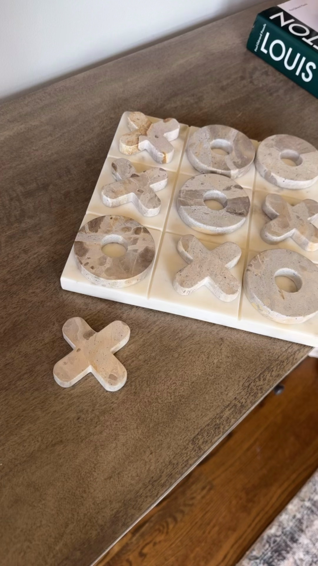 Love this on our coffee table. 
Really high quality marble. Nice & heavy. 
Wayfair sale. 
Tic tac toe.

#LTKmomlife #LTKHome #LTKSaleAlert