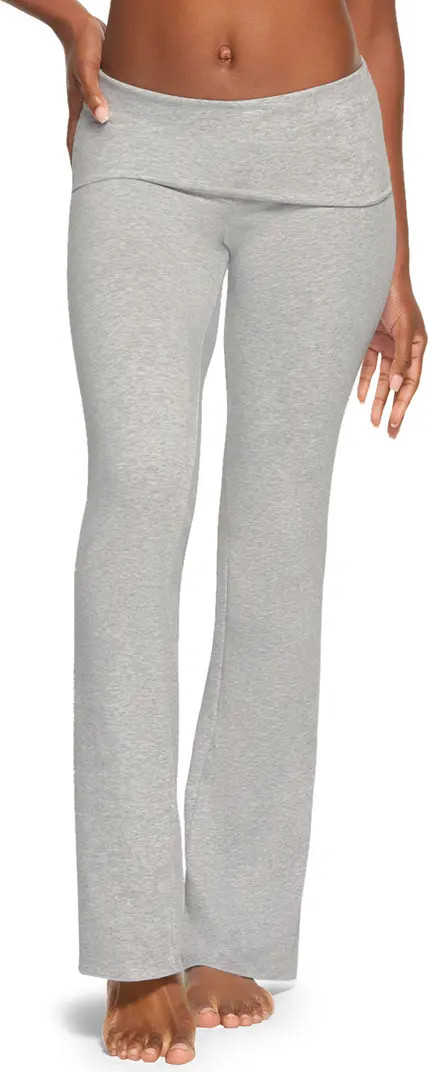 Stretch Cotton Jersey Foldover Pants | Nordstrom