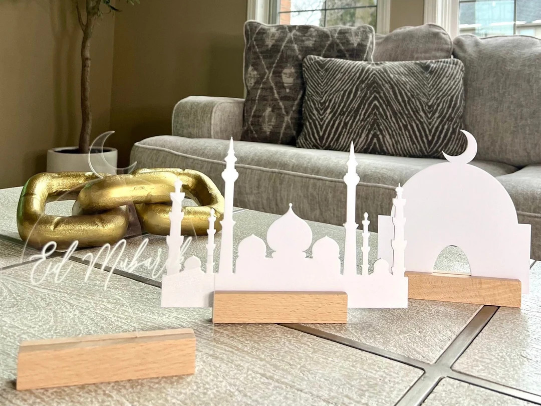 Acrylic Mosque Stand, Ramadan/eid Decor, 3-piece Set - Etsy Canada | Etsy (US)