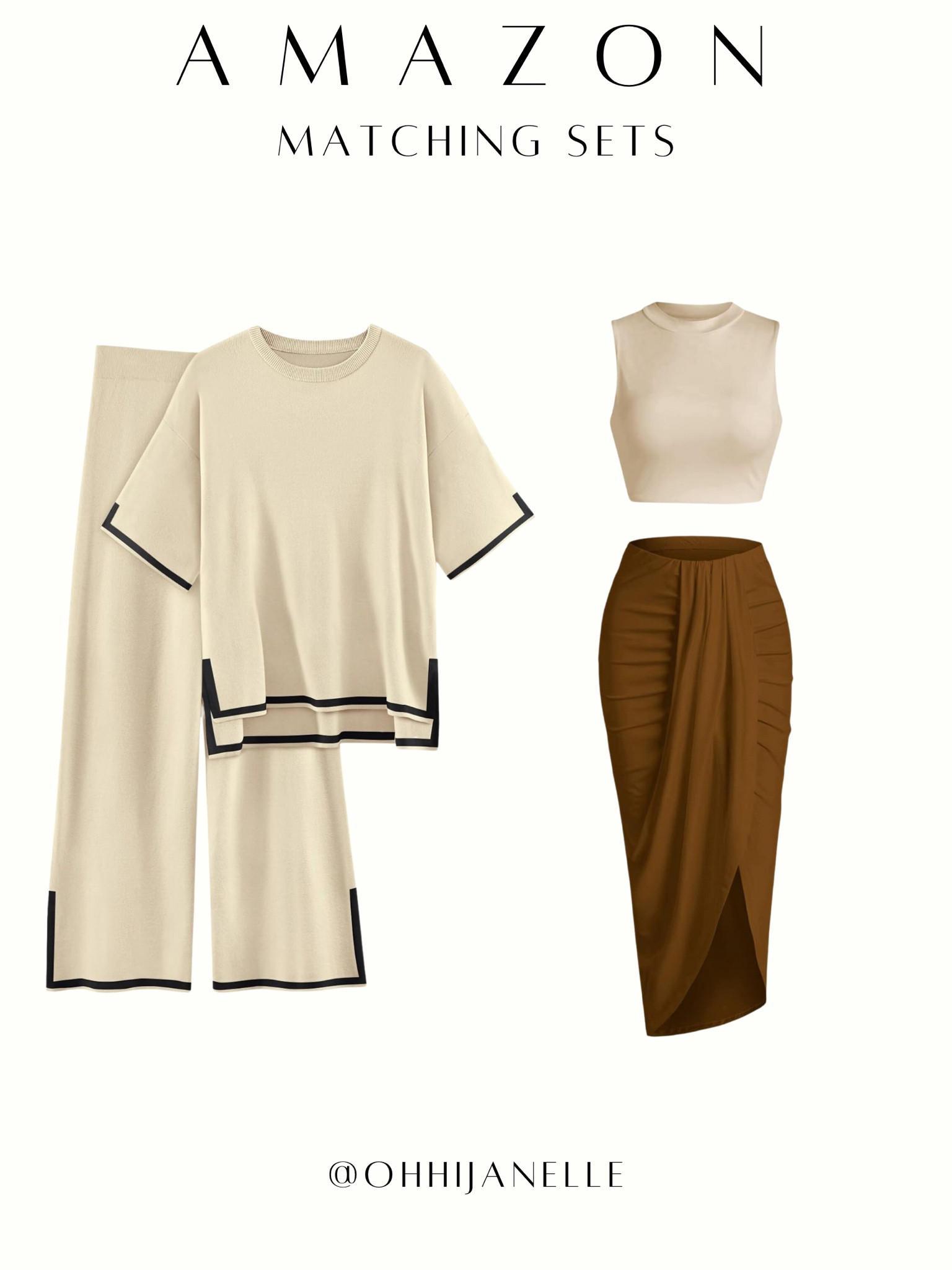 Love these matching sets found on Amazon 

Fashion, fashion finds, matching set, baige, outfit inspo, Amazon finds, Amazon must haves 

#LTKU #LTKsalealert #LTKstyletip