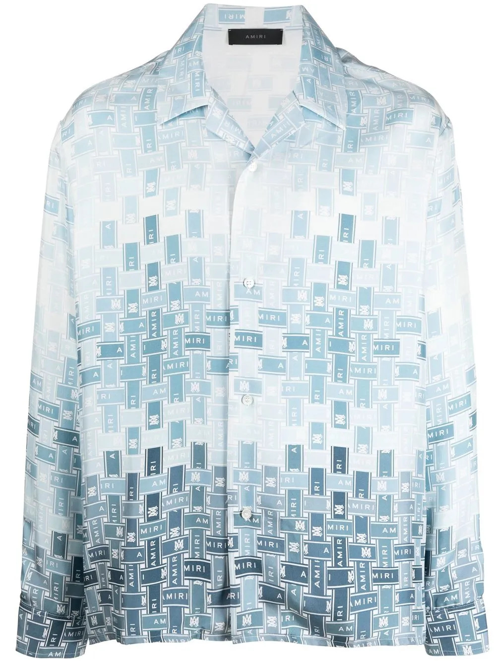 AMIRI Chemise En Soie à Imprimé Gradient Tape - Farfetch | Farfetch Global