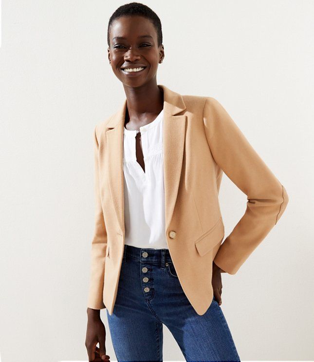 Elbow Patch Modern Blazer | LOFT | LOFT