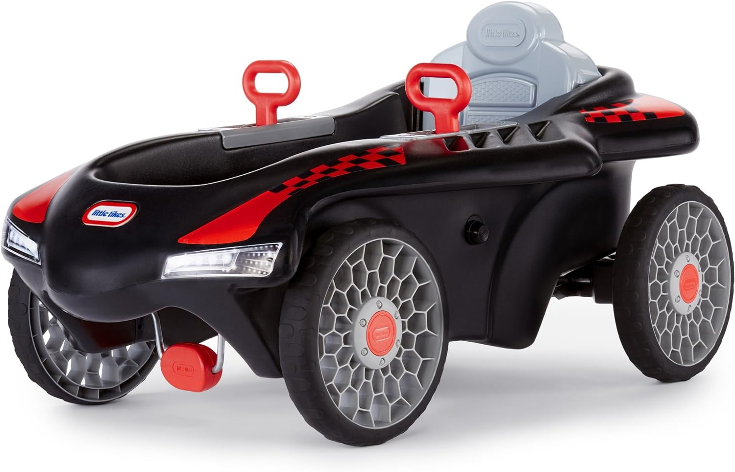 Little Tikes Jett Car Racer Black, Ride On Car with Adjustable Seat Back, Dual Handle Rear Wheel ... | Amazon (US)