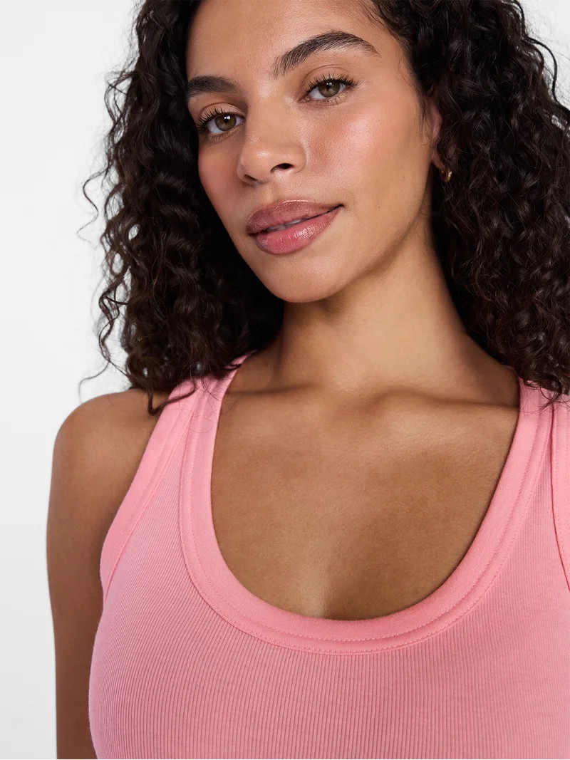 Time and Tru Women's Ribbed Tank Top, Sizes XS-XXXL | Walmart (US)