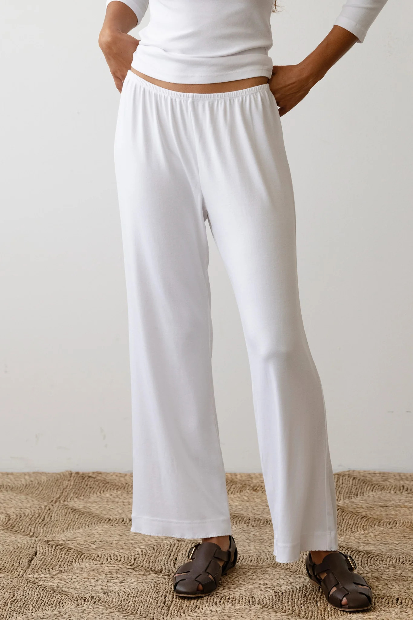 The Baby Rib Scallop Pant | DONNI.